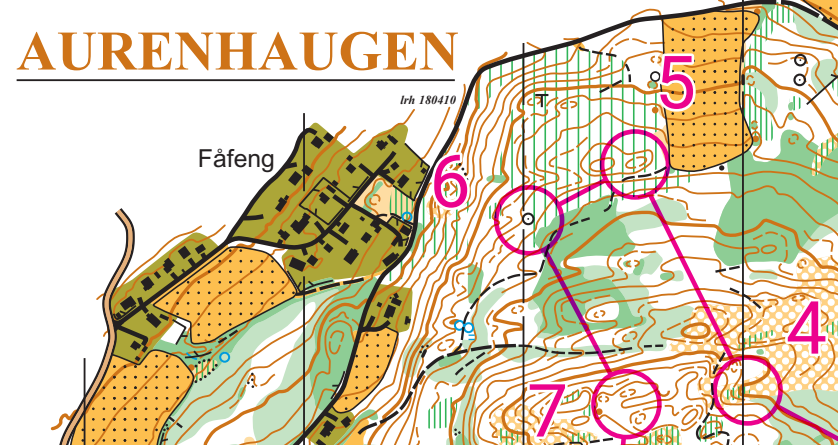 Aprilløypa på Aurenhaugen